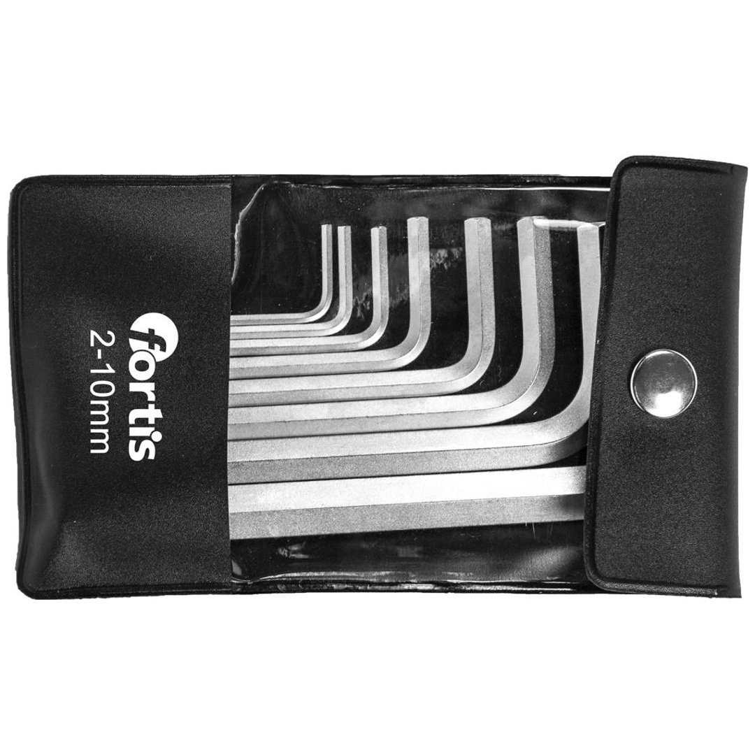 Fortis Winkelschraubendreher- Satz in Tasche 8-teilig 2-10mm