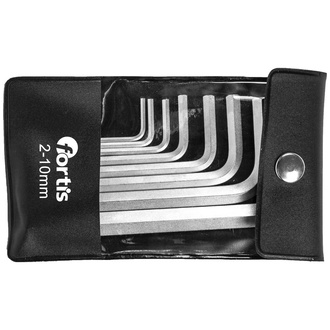Fortis Winkelschraubendreher- Satz in Tasche 8-teilig 2-10mm