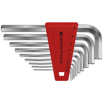 Swiss Tools Winkelschraubendreher- Satz im Kunststoffhalter 9-teilig 1,5-10mm