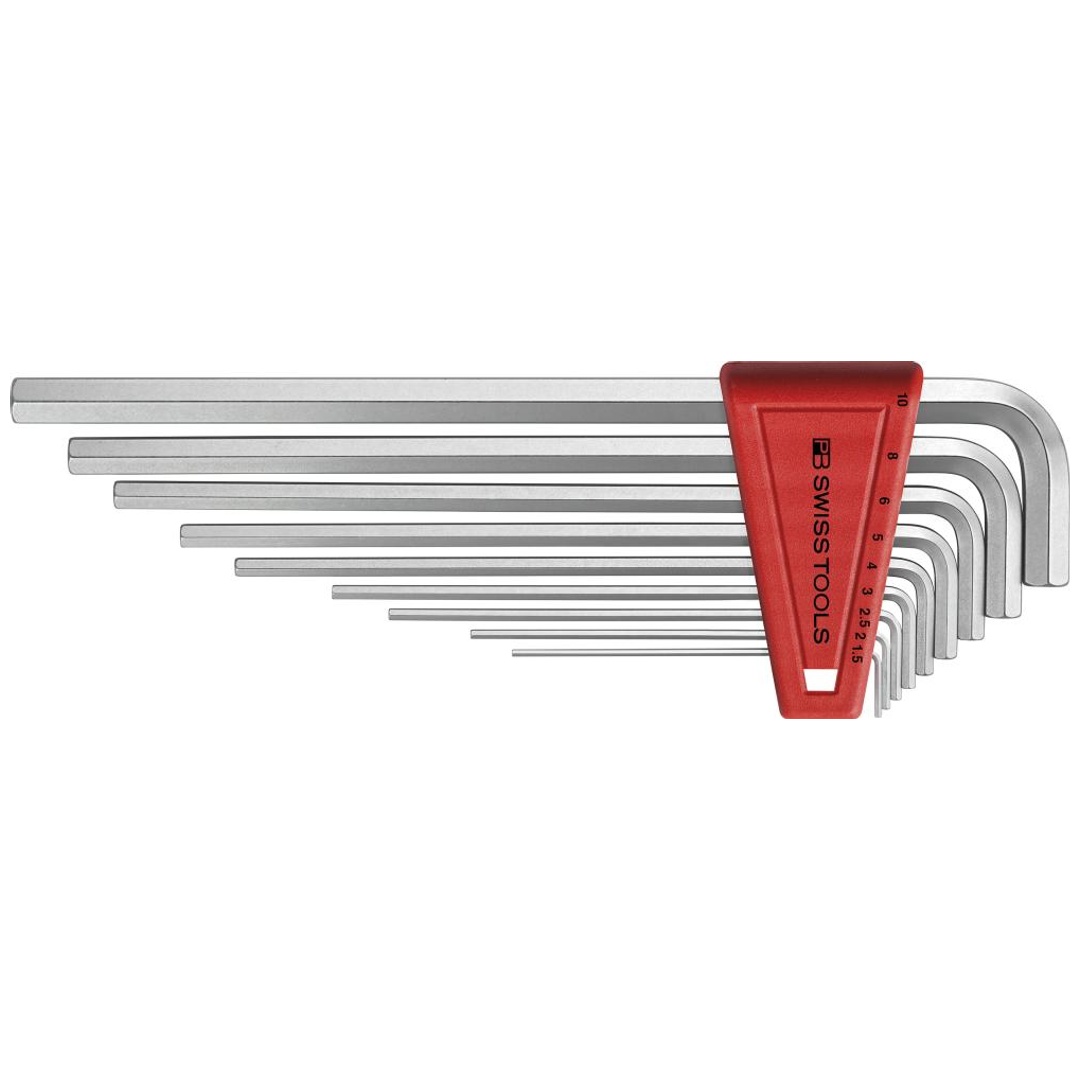 Swiss Tools Winkelschraubendreher- Satz im Kunststoffhalter 9-teilig 1,5-10mm lang