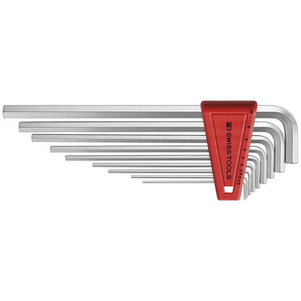 Swiss Tools Winkelschraubendreher- Satz im Kunststoffhalter 9-teilig 1,5-10mm lang