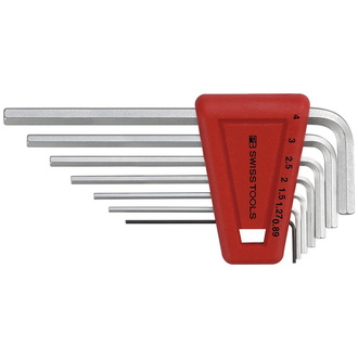 Swiss Tools Winkelschraubendreher- Satz im Kunststoffhalter 7-teilig 0,89-4mm