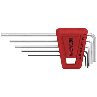 Swiss Tools Winkelschraubendreher- Satz im Kunststoffhalter 5-teilig 0,71-2mm