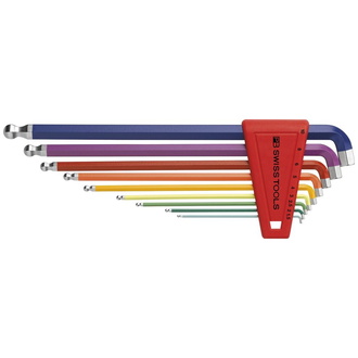 Swiss Tools Winkelschraubendreher- Satz im Kunststoffhalter 9-teilig 1,5-10mm 100GradRainbow
