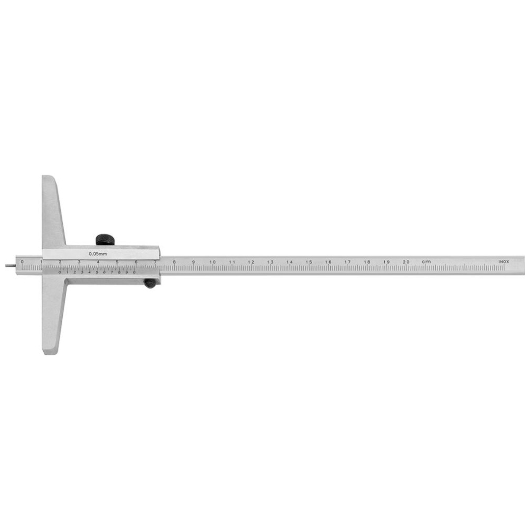 Fortis Tiefenmessschieber mit Messstift 200mm 1/50
