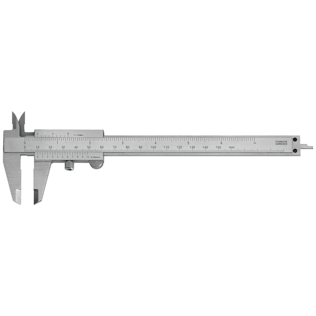 Fortis Taschenmessschieber 150mm Dopp.Prism. 1/50, 1/1000