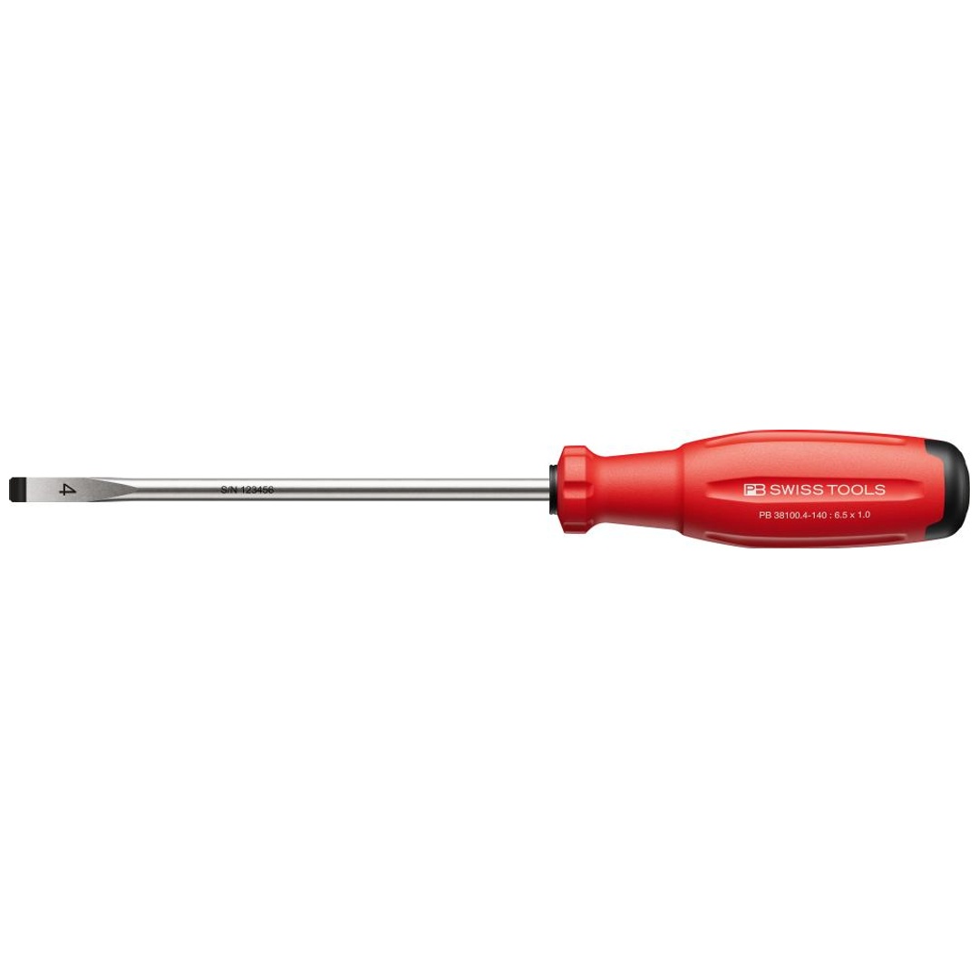 Swiss Tools Schraubendreher Schlitz 6,5x1 x140mm SwissGrip EVO PB Swiss