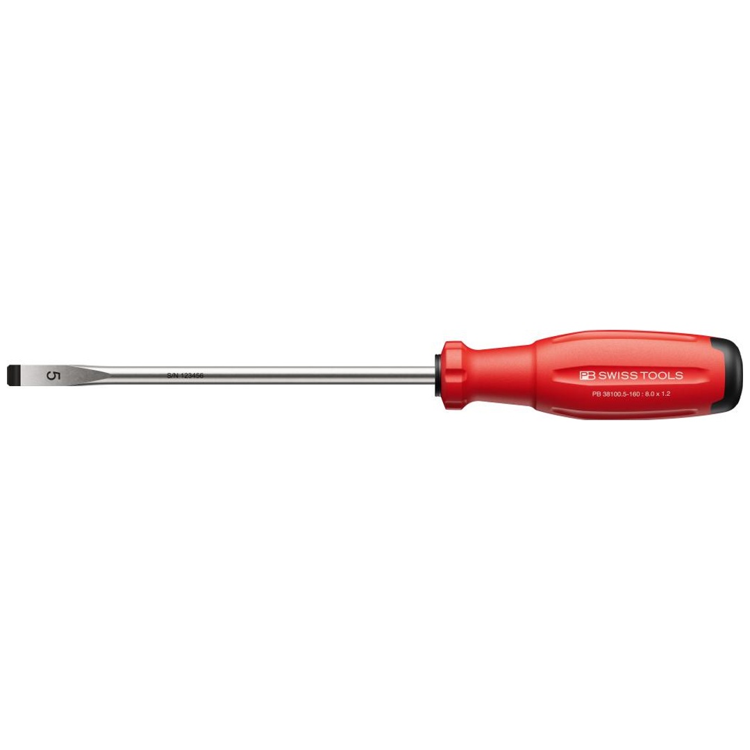 Swiss Tools Schraubendreher Schlitz 8 x1,2x160mm SwissGrip EVO PB Swiss