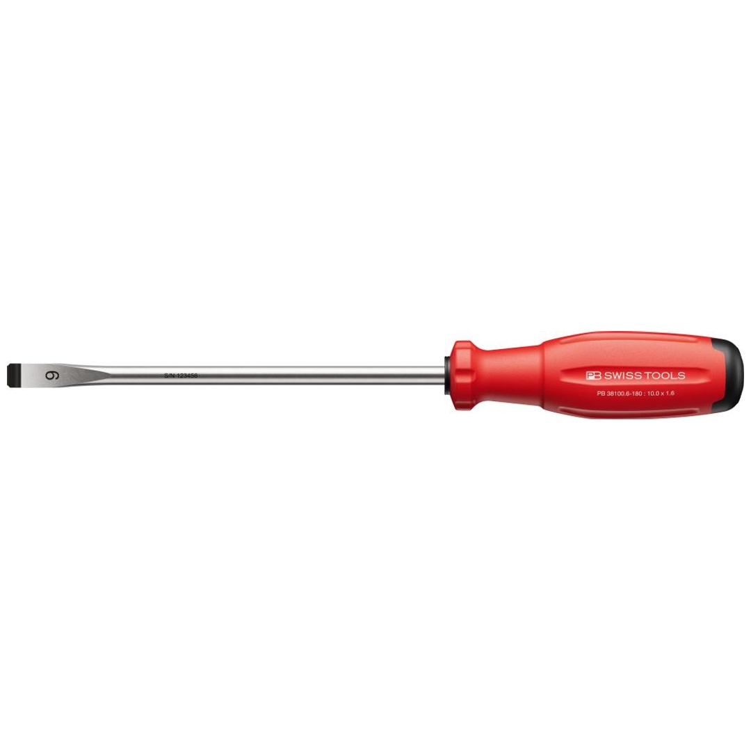 Swiss Tools Schraubendreher Schlitz 10 x1,6x180mm SwissGrip EVO PB Swiss