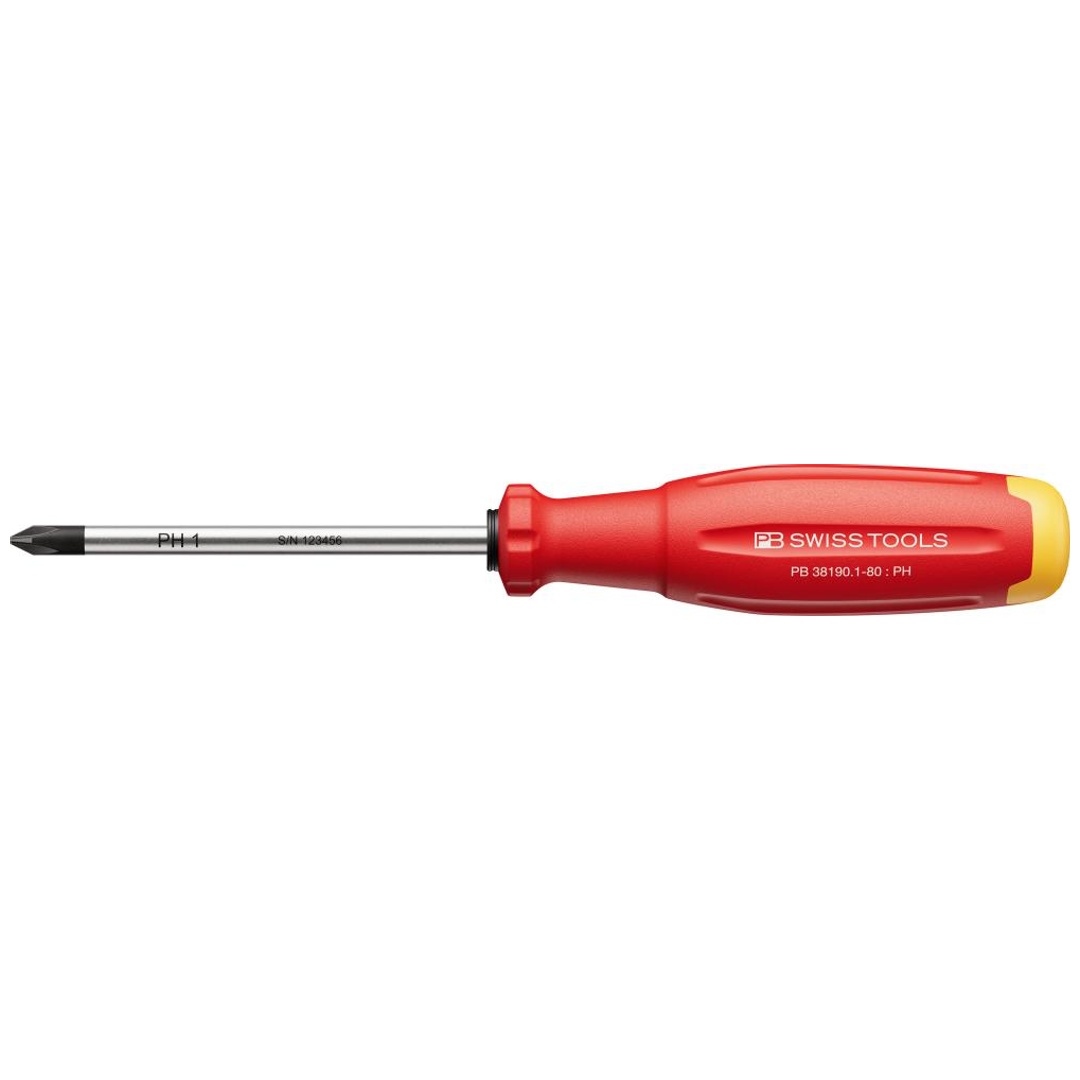 Swiss Tools Schraubendreher PH1x 80mm SwissGrip EVO PB Swiss