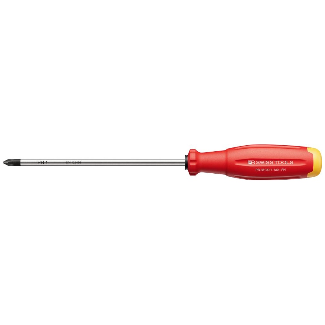 Swiss Tools Schraubendreher PH1x130mm SwissGrip EVO PB Swiss