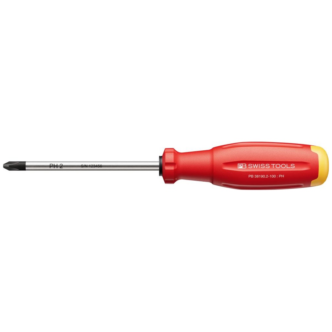 Swiss Tools Schraubendreher PH2x100mm SwissGrip EVO PB Swiss