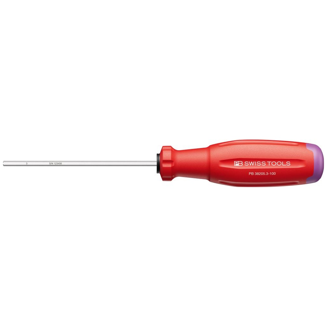 Swiss Tools Schraubendreher Innensechskant 3x100mm SwissGrip EVO PB Swiss