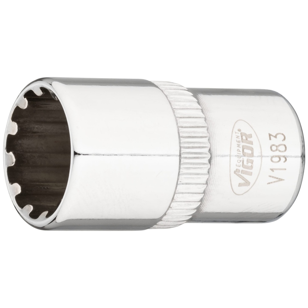 VIGOR Steckschlüsseleinsatz, 1/4 (6,3 mm) Vierkant hohl, Multiprofil, SW 10 mm