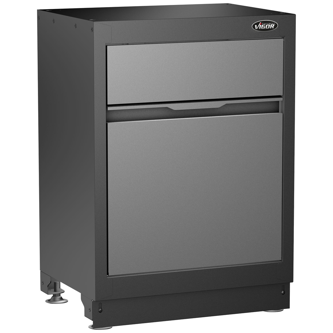 VIGOR Abfall-Unterschrank, 676 mm, (LxBxH) 676 x 500 x 953 mm