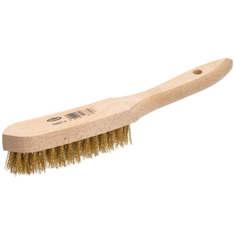 VIGOR Drahtbürste, Messing, 4-reihig, Länge: 150 mm