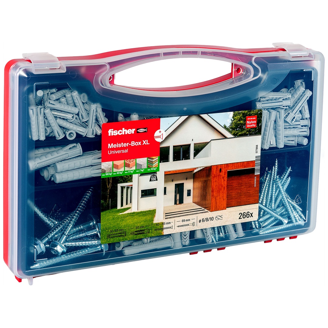 Fischer Meister-Box XL Universal + Schrauben (266)