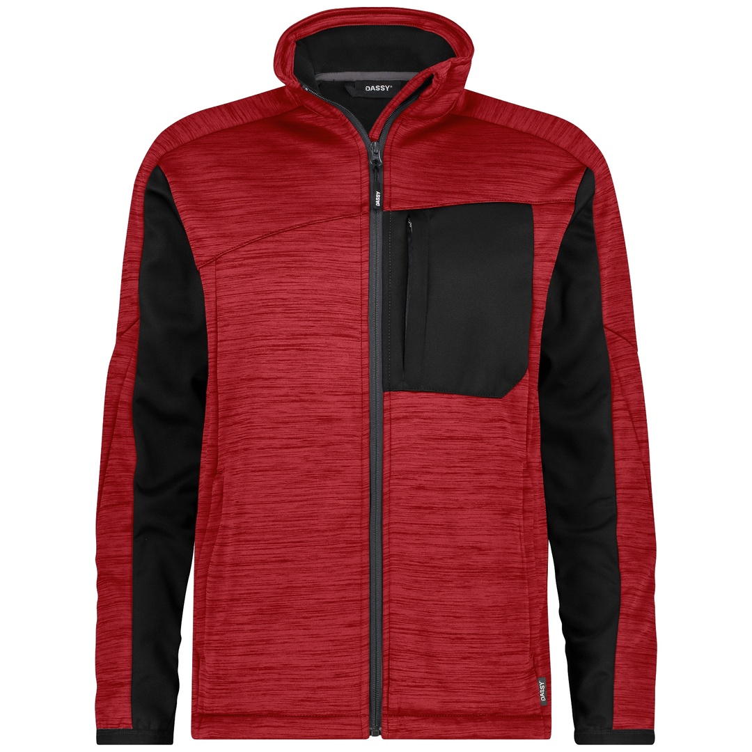 Dassy Midlayer-Jacke Convex Next 300568 PESRE38 Gr. XS rot/schwarz