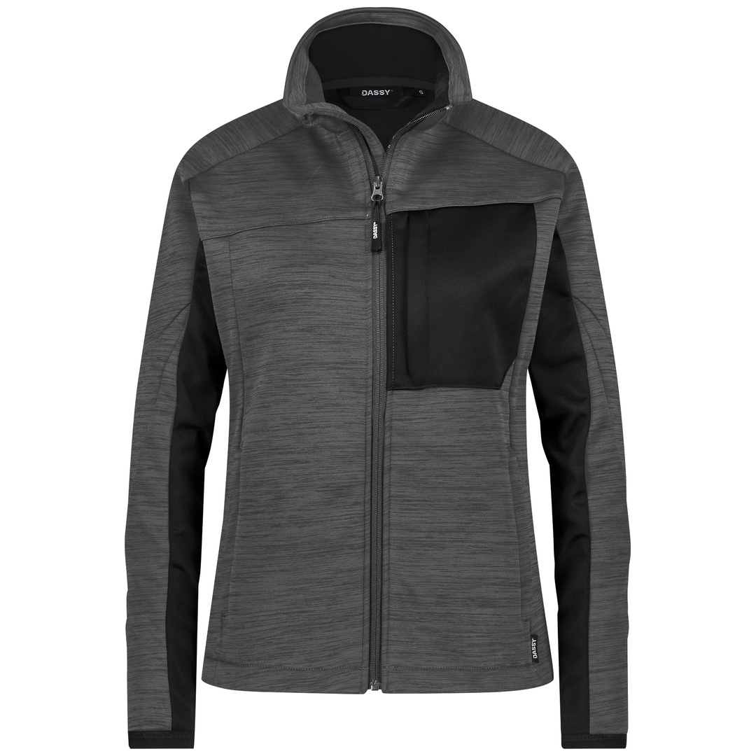 Dassy Midlayer-Jacke Convex Next Damen 300580 PESRE38 Gr. S anthrazit/schwarz