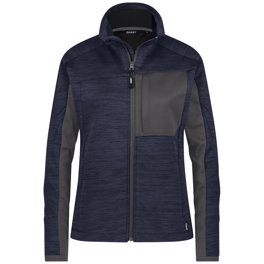 Dassy Midlayer-Jacke Convex Next Damen 300580 PESRE38 Gr. M nachtblau/anthrazit