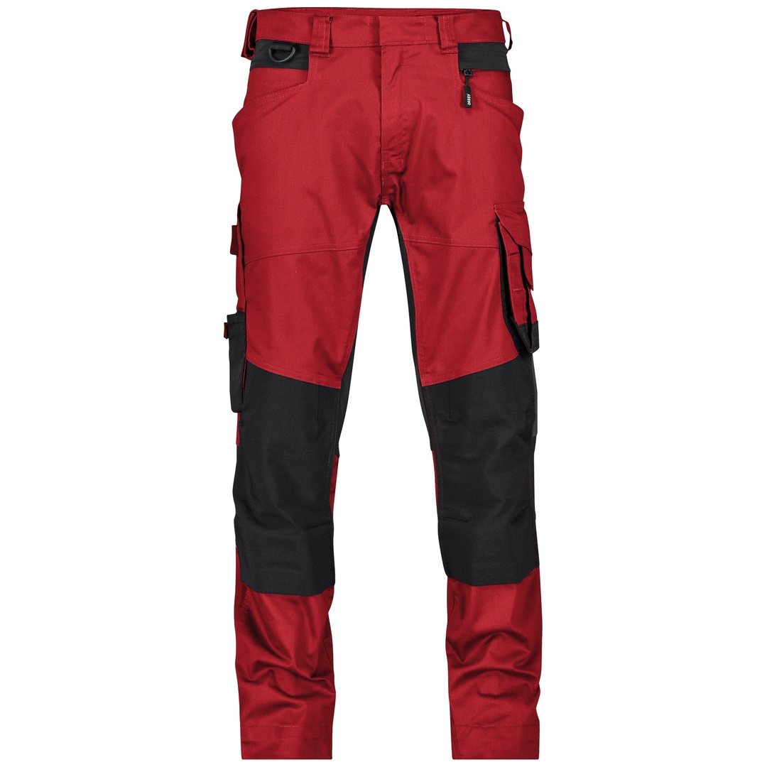 Dassy Stretch-Arbeitshose mit Kniepolstertaschen 201159 Dynax Next Gr. 46-MINUS rot/schwarz