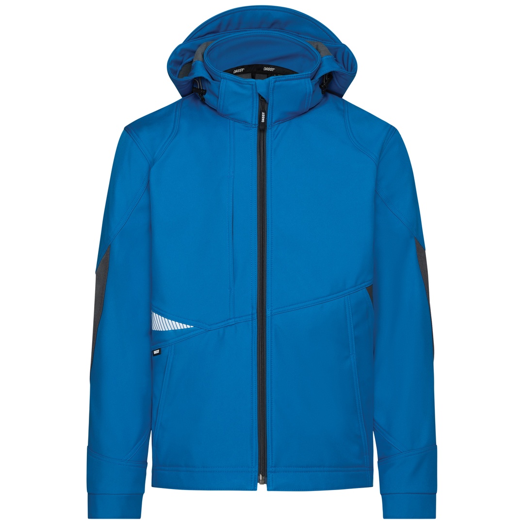 Dassy Softshelljacke Gravity Next 300574 PESRE21 Gr. 4XL azurblau/anthrazit