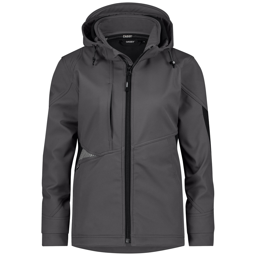 Dassy Softshelljacke Damen Gravity Next 300581 PESRE21 Gr. S anthrazit/schwarz