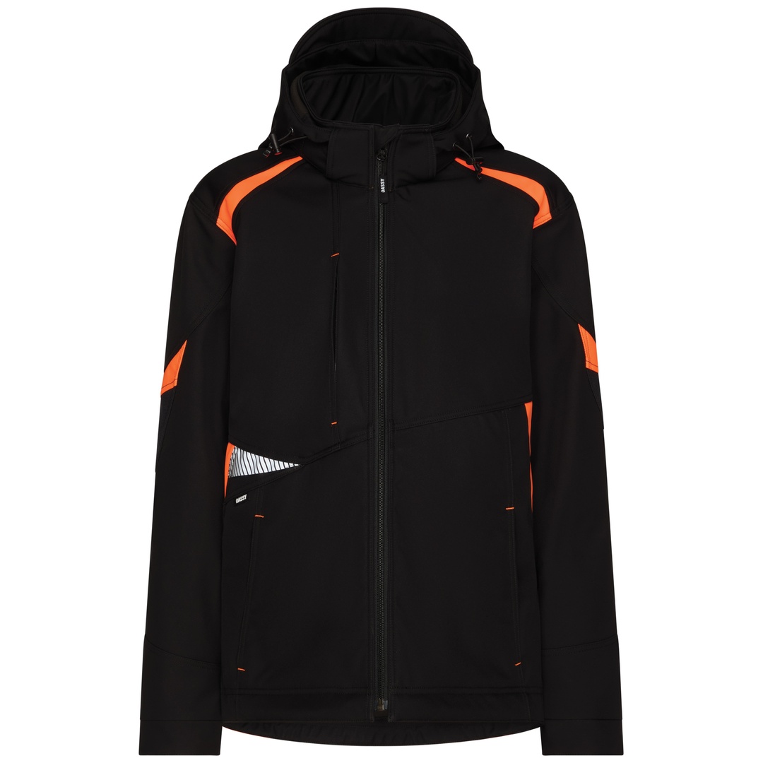 Dassy Softshelljacke Damen Kalama 300547 PESRE21 Gr. XL schwarz/neonorange
