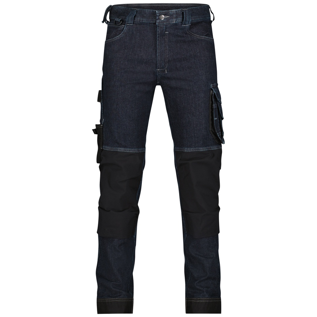 Dassy Arbeitsjeans mit Kniepolstertaschen Kyoto 201084 Gr. 54-PLUS dunkel-jeansblau/schwarz