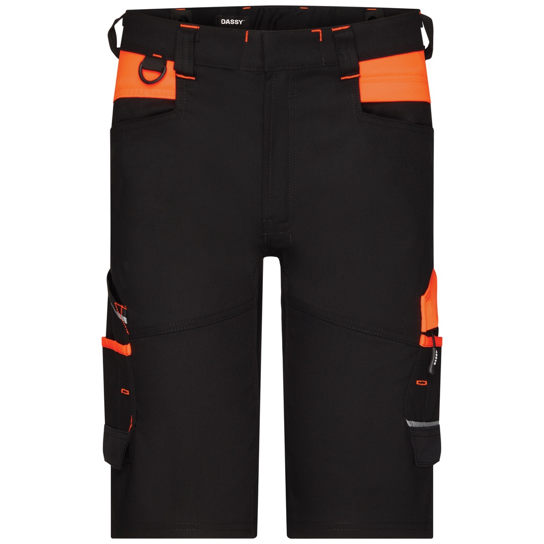 Dassy Arbeitsshorts Stretch Manilla 250108 PESCORE41 Gr. 66 schwarz/neonorange