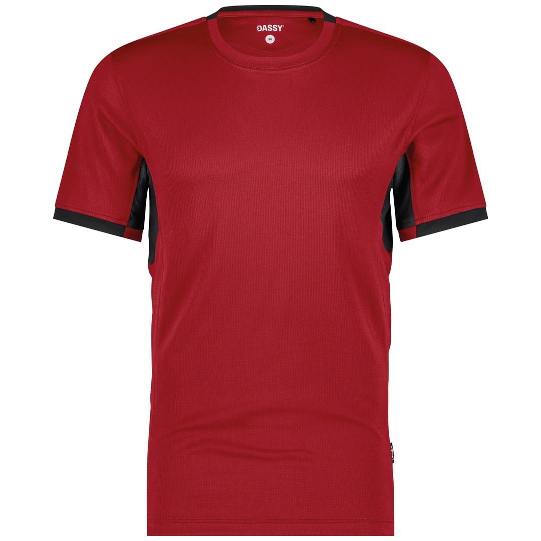 Dassy T-Shirt Nexus Next 710078 PESRE04 Gr. 2XL rot/schwarz