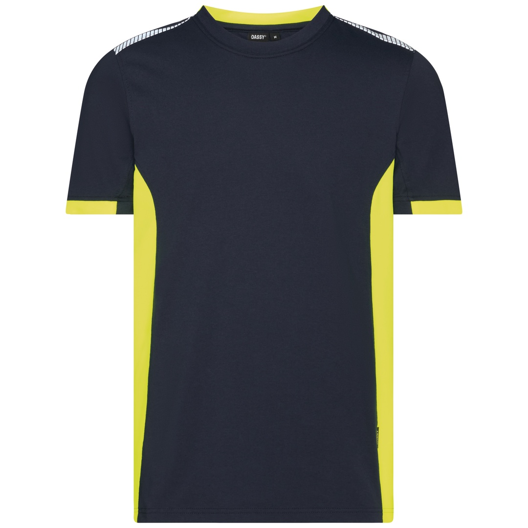 Dassy T-Shirt Tampico COPES03 STANDARD 710057 Gr. 5XL nachtblau/neongelb