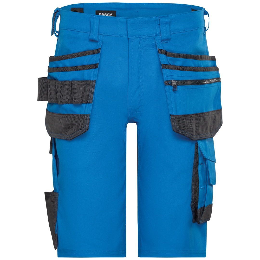 Dassy Stretch-Arbeitsshorts Trix Next 250114 PESCORE41 Gr. 60 azurblau/anthrazit