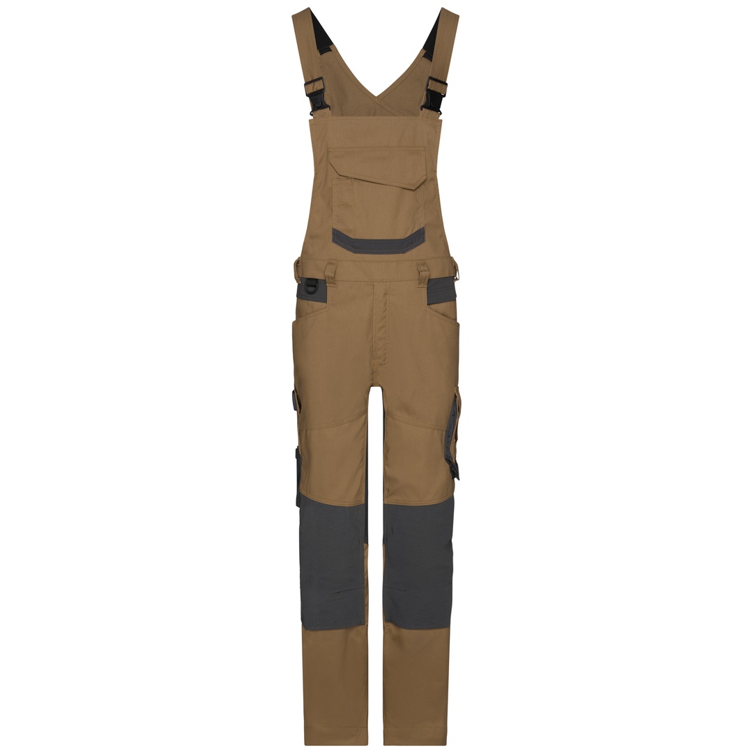 Dassy Arbeitslatzhose m. Kniepolstertaschen Tronix Next 400169 Gr. 56-MINUS lehmbraun/anthrazit