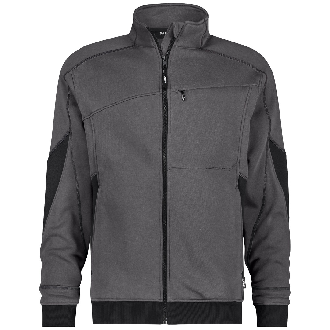 Dassy Sweatshirtjacke VELOX Next 300570 COPESRE80 Gr. 4XL anthrazit/schwarz