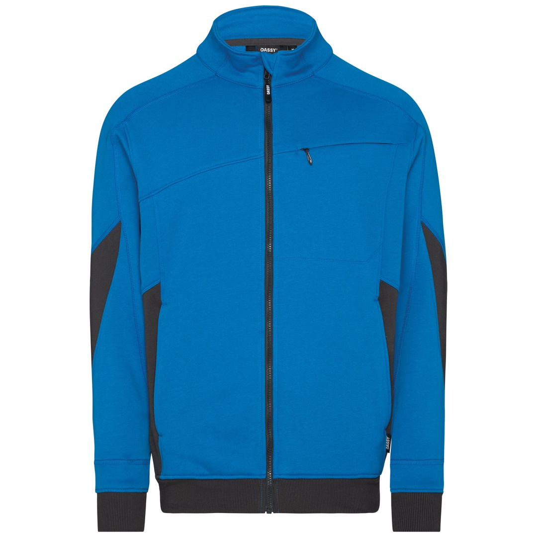 Dassy Sweatshirtjacke VELOX Next 300570 COPESRE80 Gr. XL azurblau/anthrazit