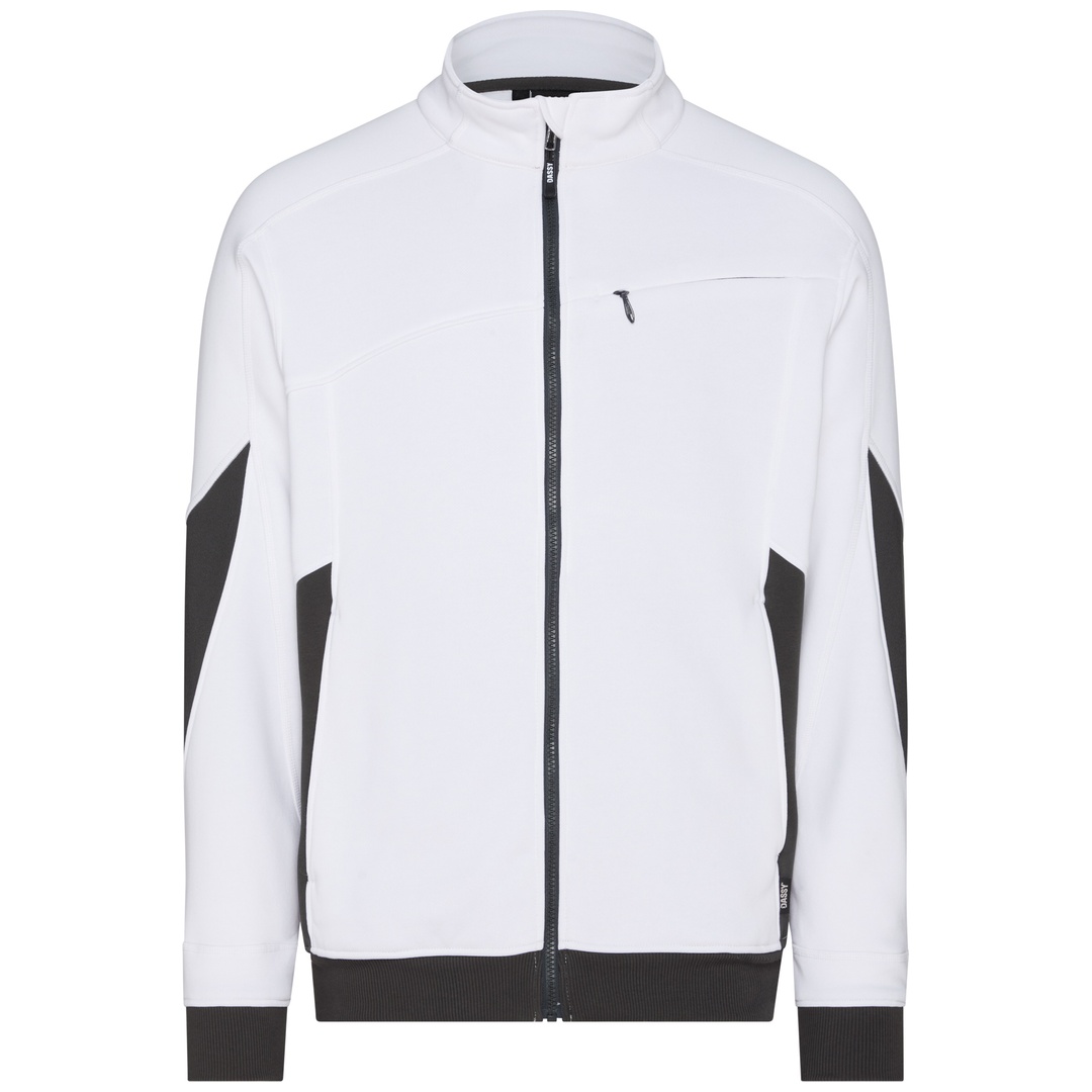 Dassy Sweatshirtjacke VELOX Next 300570 COPESRE80 Gr. M weiß/anthrazit
