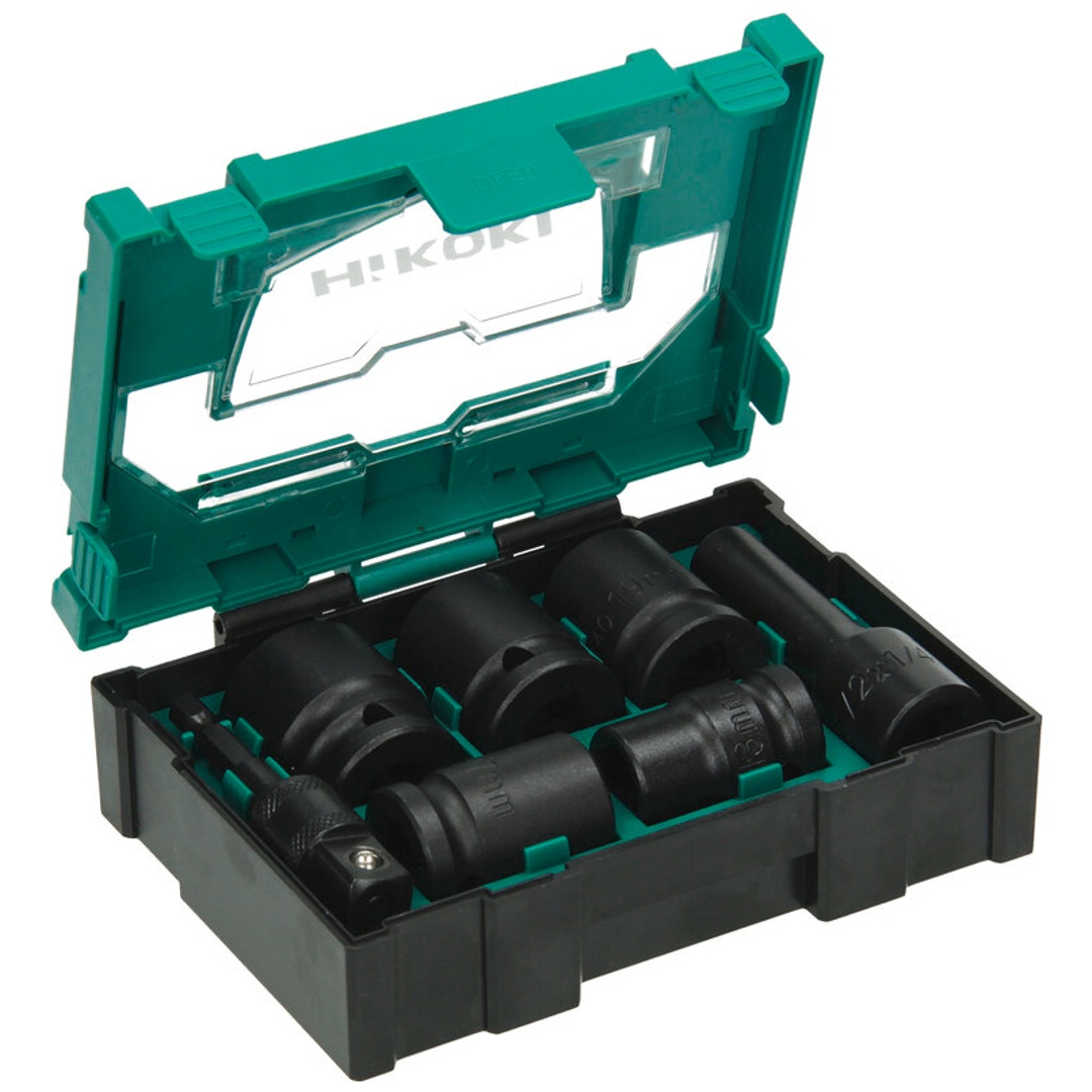 HiKOKI Steckschlüssel Set, 7-tlg., Größe 2