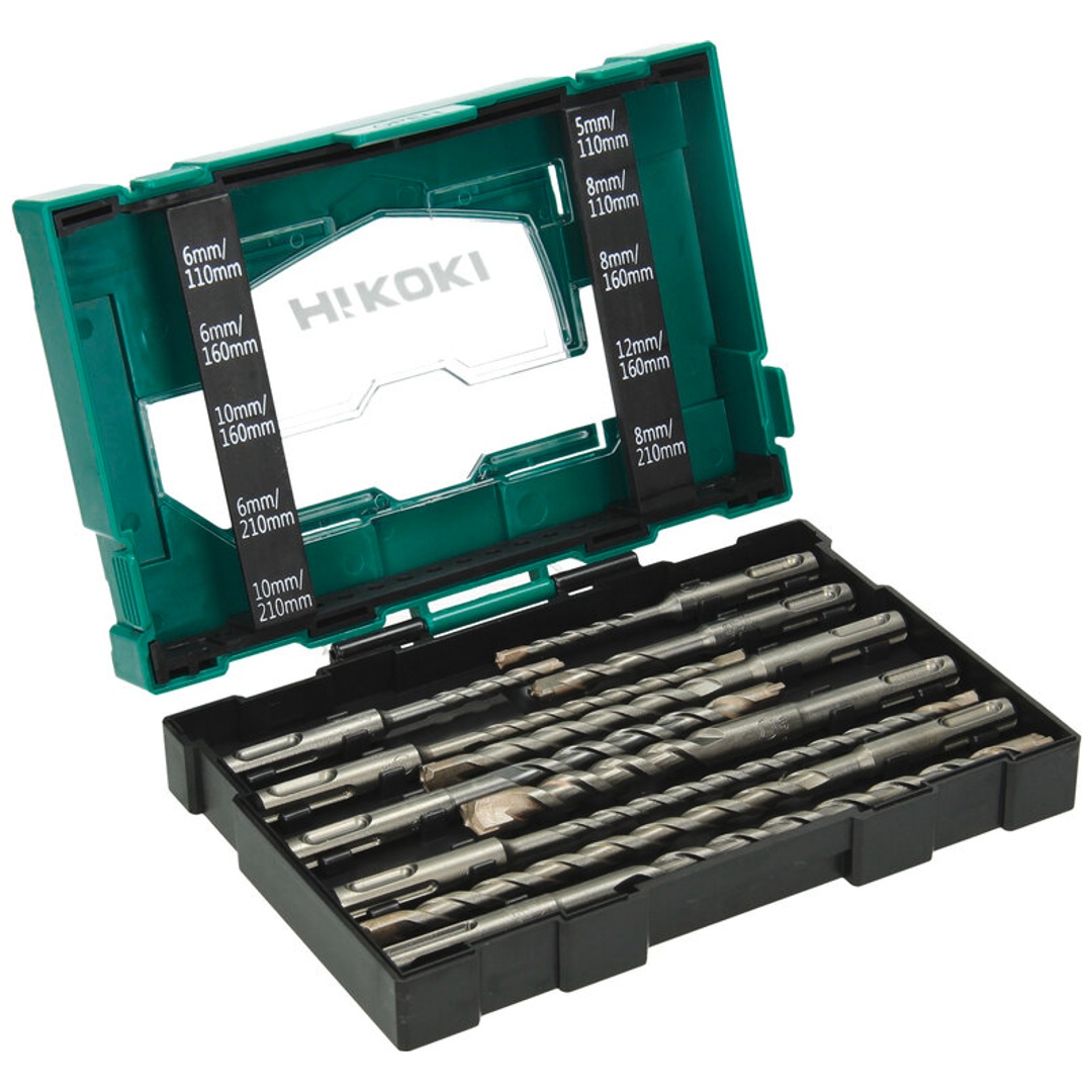 HiKOKI Hammerbohrer-Set SDS-plus (BOX III), 10-tlg.