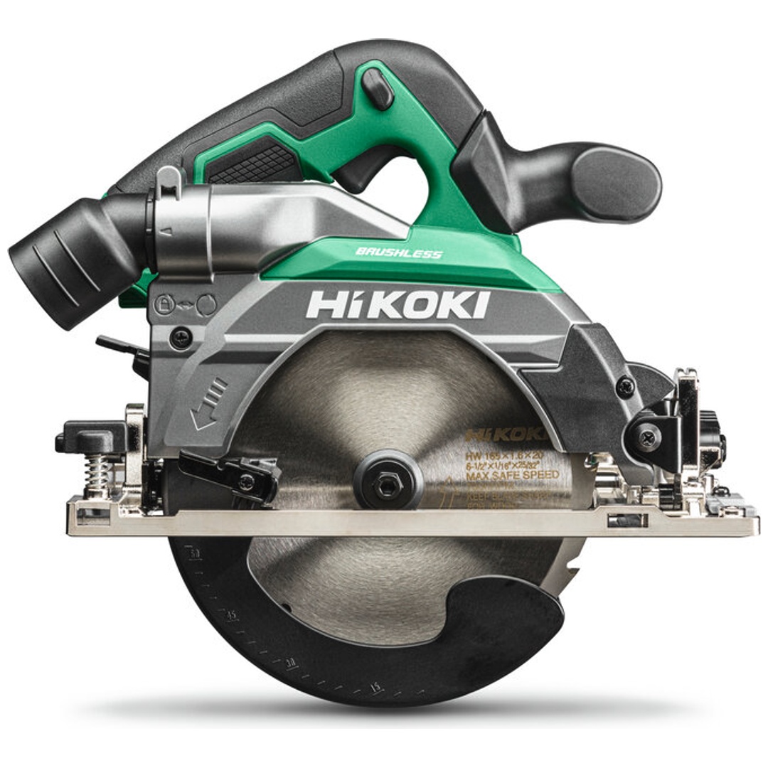 HiKOKI Akku-Handkreissäge 18 V Brushless, Ø 165 mm, Schnitttiefe 66 mm, incl. Zubehör, Koffer