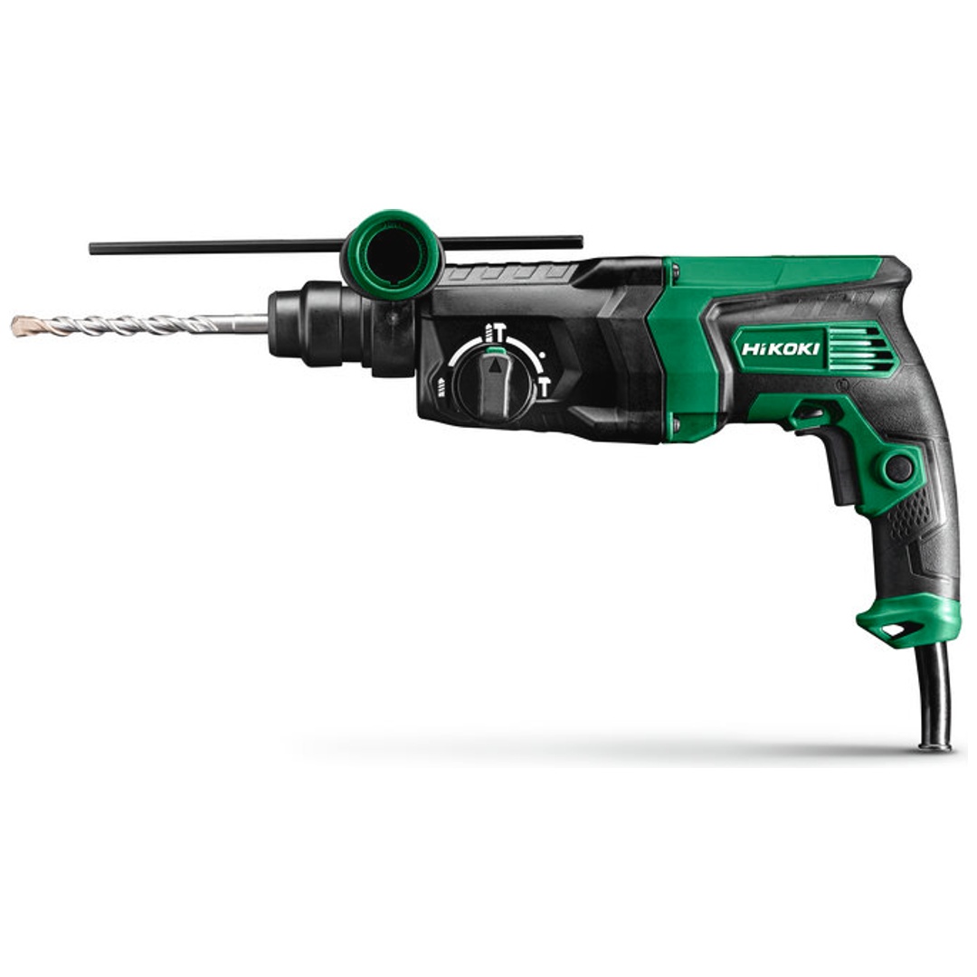 HiKOKI Bohr- & Meißelhammer SDS-plus, 830 W, 2,9 J, Beton bis Ø 26 mm, incl. Zubehör, Koffer