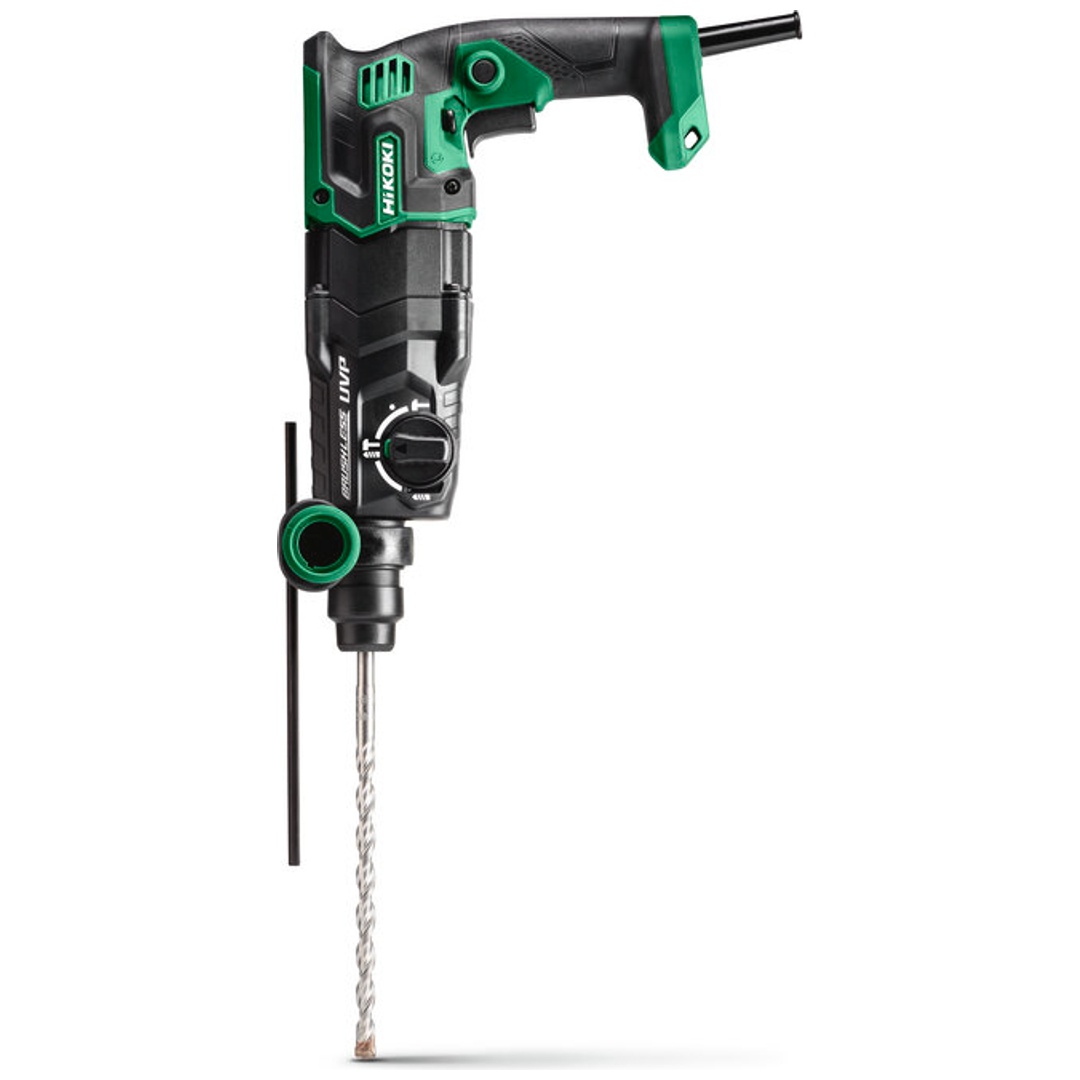 HiKOKI Bohr- & Meißelhammer SDS-plus, 900 W Brushless, 3,2 J, User Vibration Protection (UVP), Beton bis Ø 28 mm, incl. Zubehör, Koffer