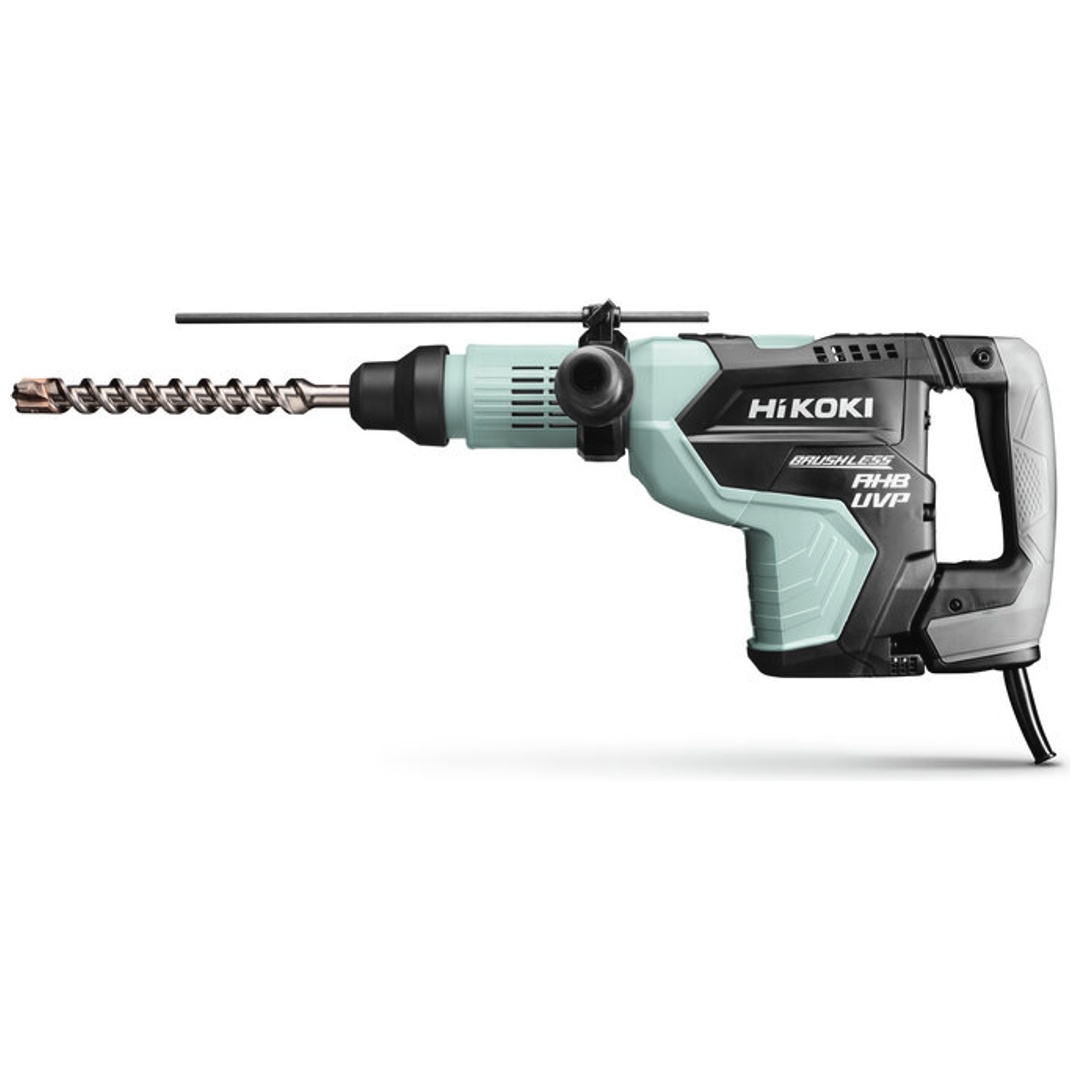 HiKOKI Bohr- & Meißelhammer SDS-max, 1500 W Brushless, 12,2 J, User Vibration Protection, Beton bis Ø 45 mm, incl. Zubehör, Koffer