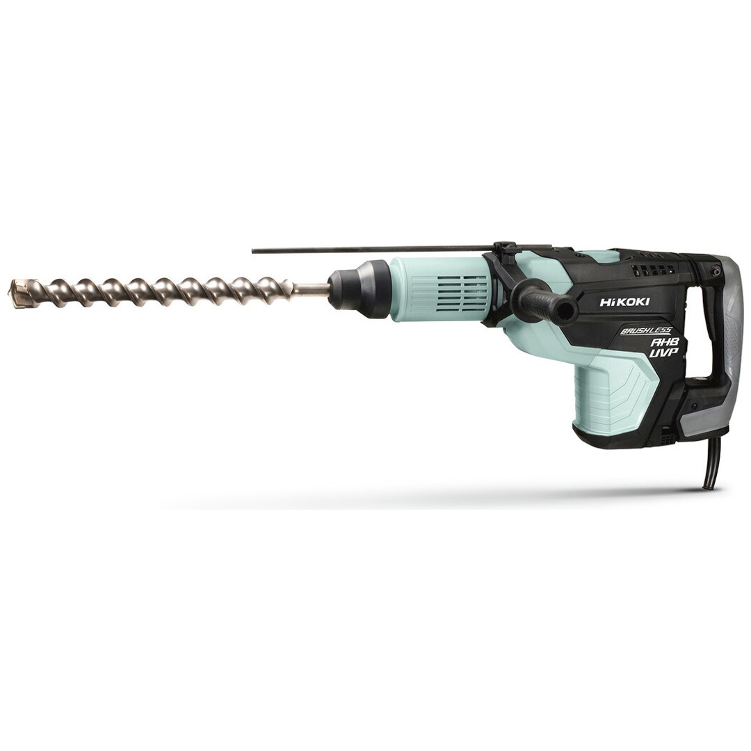 HiKOKI Bohr- & Meißelhammer SDS-max, 1500 W Brushless, 18,8 J, User Vibration Protection, Beton bis 52 mm, incl. Zubehör, Koffer