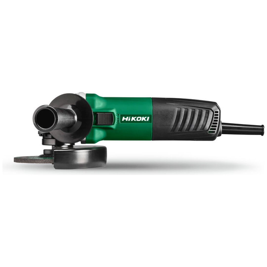 HiKOKI Winkelschleifer 730 W, Ø 125 mm, mit Schiebeschalter, incl. Zubehör, Karton