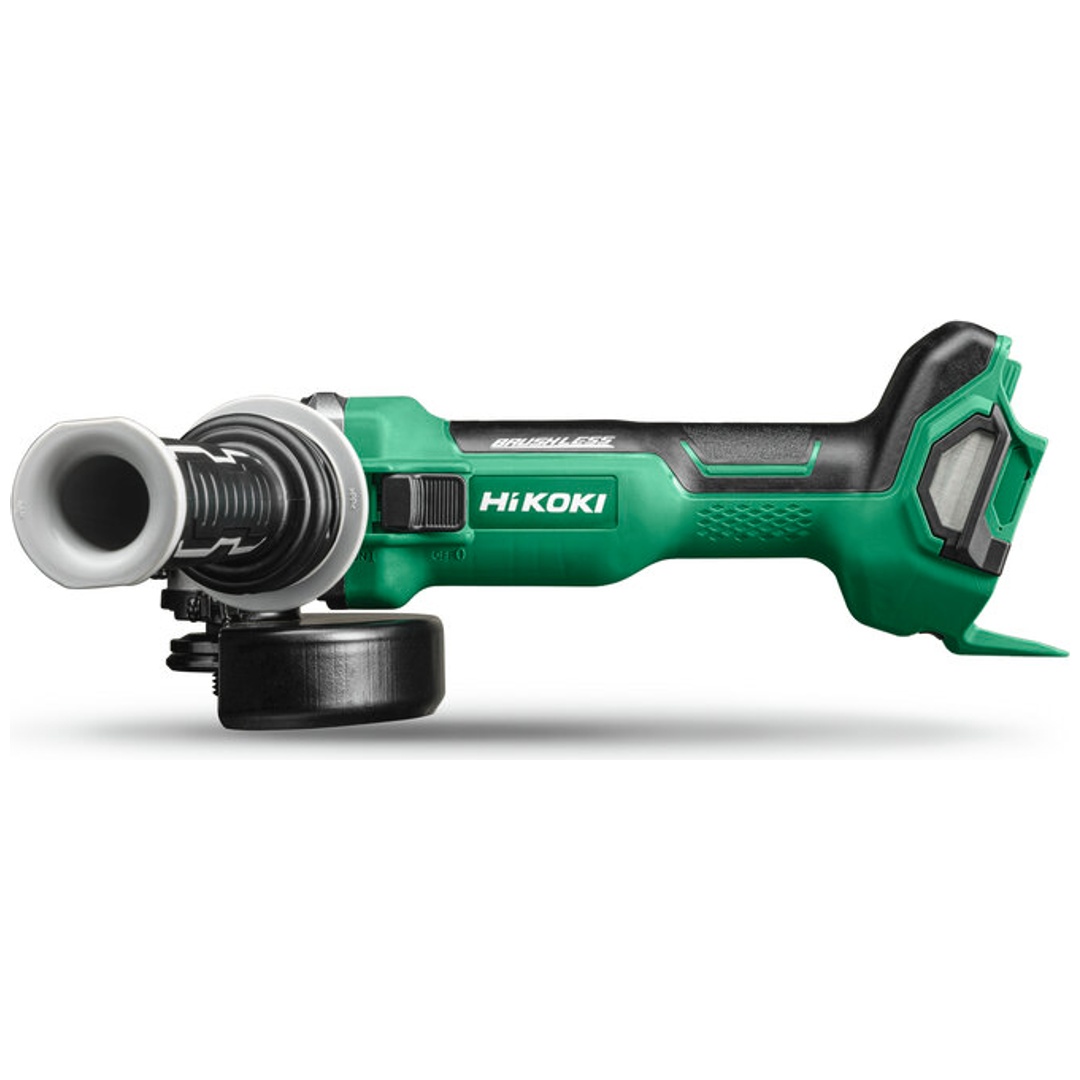 HiKOKI Akku-Winkelschleifer 18 V Brushless, 125 mm, mit Schiebeschalter, incl. Zubehör, Koffer