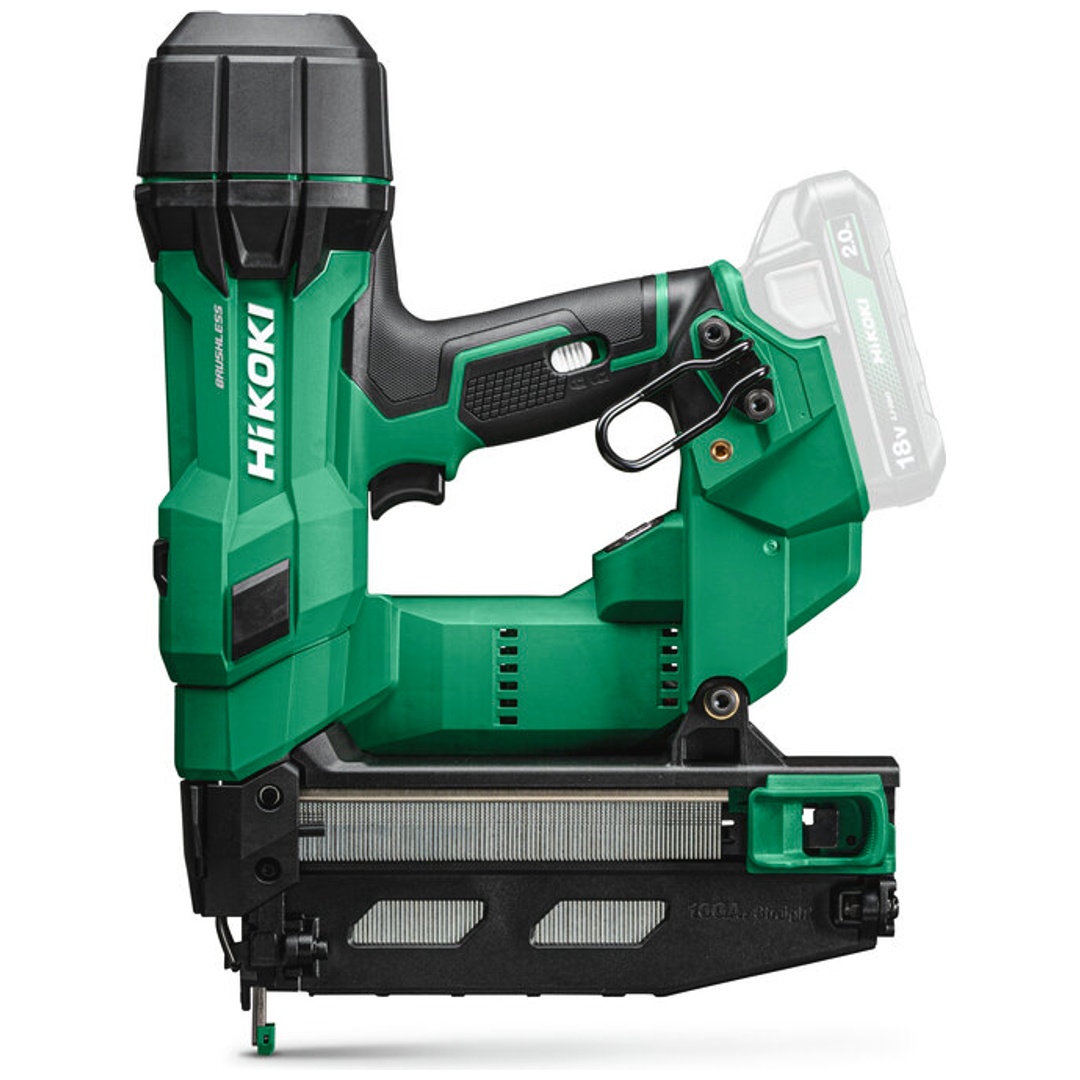 HiKOKI Akku-Stiftnagler 18 V Brushless, Akku Stiftnagler (0°) für 16 Gauge/1,4 x 1,65 mm Stiftnägel, incl. Zubehör, Koffer