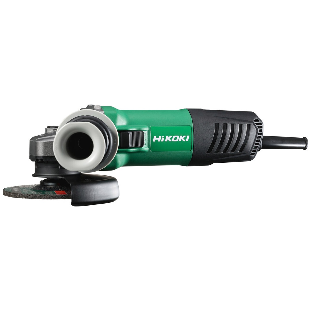 HiKOKI Winkelschleifer 1200 W, Ø 125 mm mit Schiebe-Schalter, incl. Zubehör, Karton