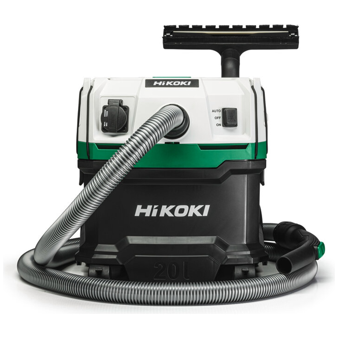 HiKOKI Nass- und Trockensauger 20 l, L-Klasse-zertifiziert, incl. Zubehör, Karton