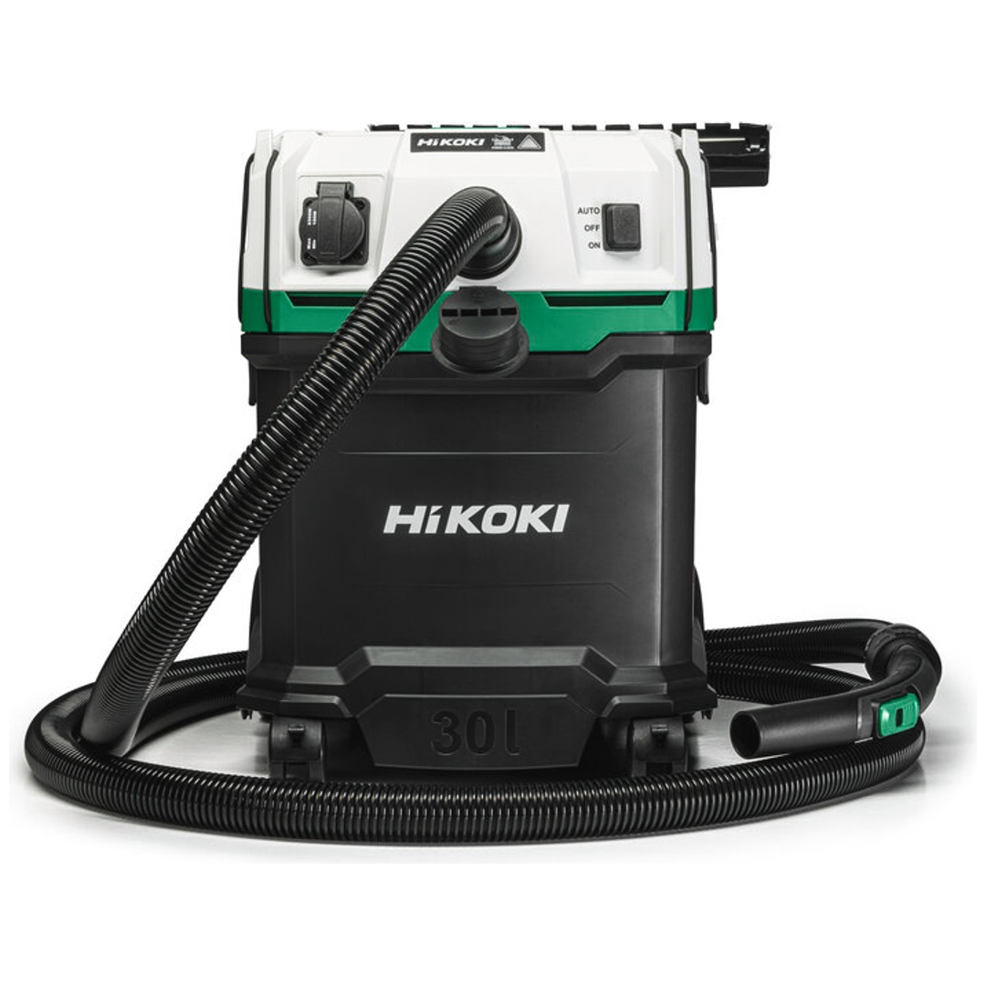 HiKOKI Nass- und Trockensauger 30 l, M-Klasse-zertifiziert, incl. Zubehör, Karton